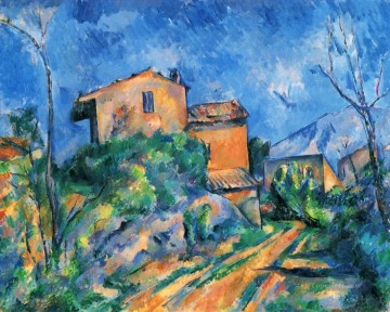  Chateau Painting - Maison Maria with a View of Chateau Noir Paul Cezanne Mountain
